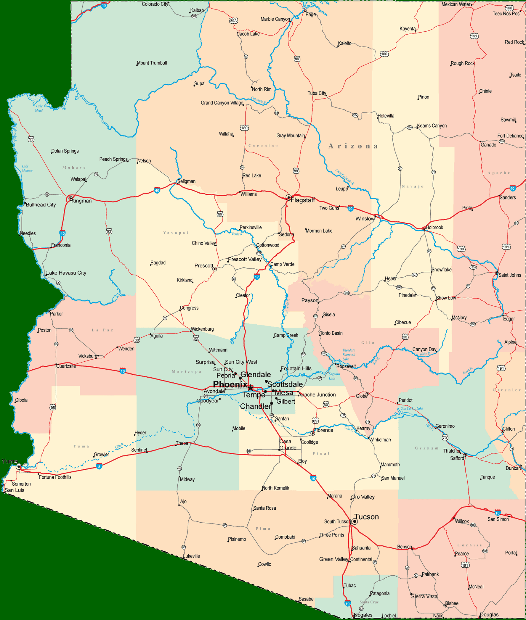AZYavapaiHub.info - Maps Page